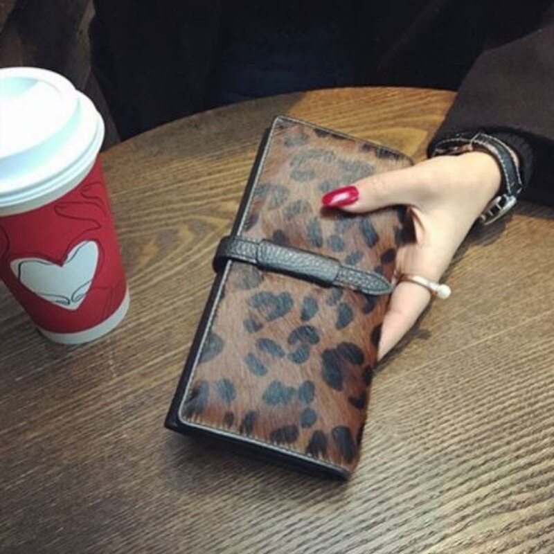 Long Leopard Wallets