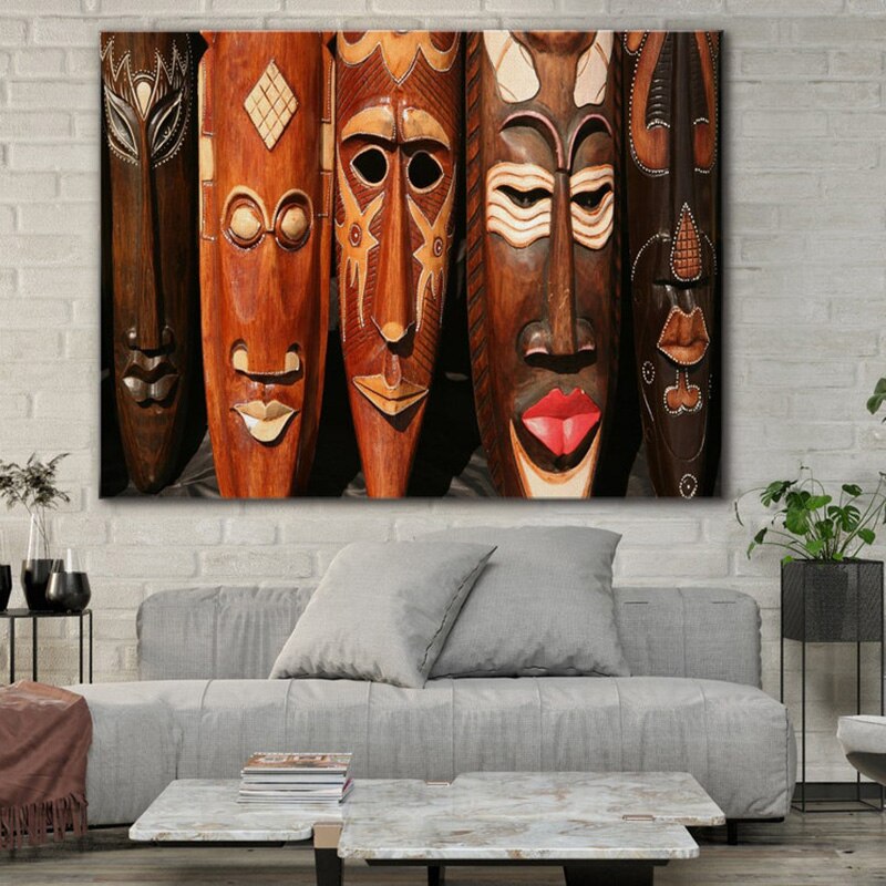 Painting - Traditional African Tribe Masks