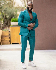 Suit - 2 Pieces Peaked Lapel Single Breasted Suit