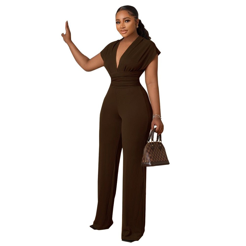 Elegant Halter Neck Pant Suit