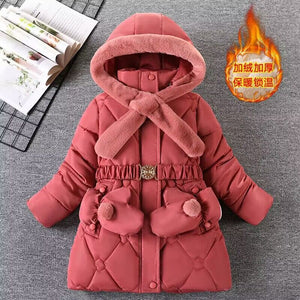 Girls Jacket Warm Windproof Outerwear