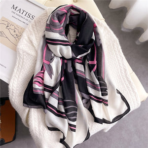 Scarf -  Women Scarf Fashion Print