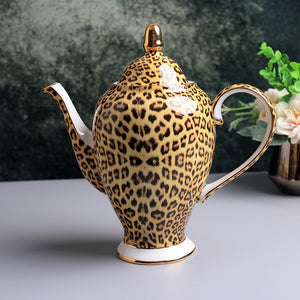 Tea Set - Coffee Mug and Tea Set Leopard Print