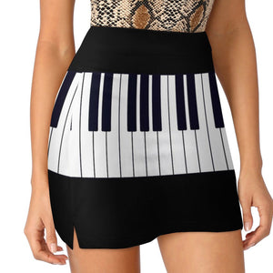 Vintage Piano Keys skirt With Pocket Skirt