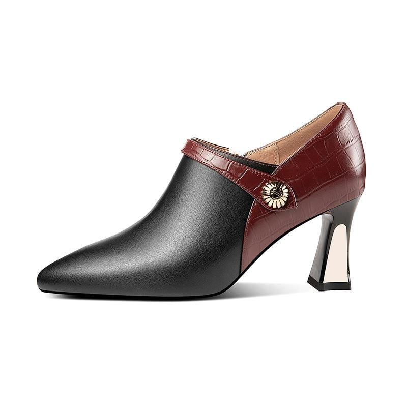 Shoes - Mixed Colors Real Genuine Leather Women Heels