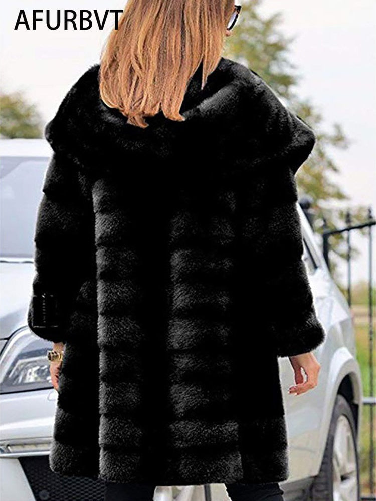 Coat - High Quality Luxury Long Fur Coat