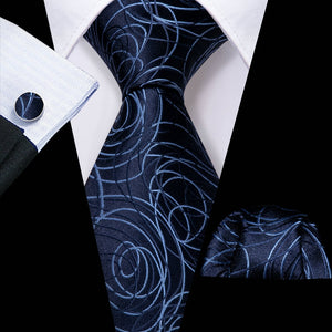 Ties Hanky Cufflinks Silk Set