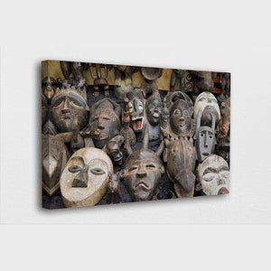 Painting - Traditional African Tribe Masks