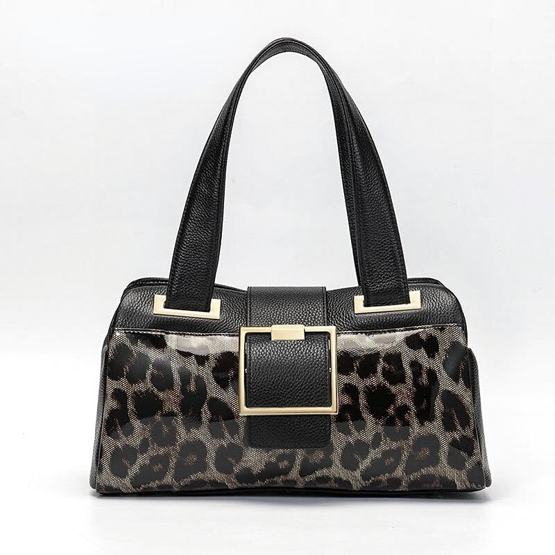 Purse - Leopard Print Luxury leather handbag