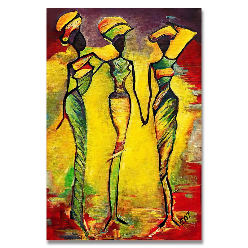 Painting - African Woman Classic Vintage Wall Art