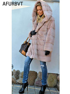 Coat - High Quality Luxury Long Fur Coat