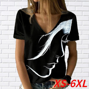 Abstract Portrait Painting T Shirt