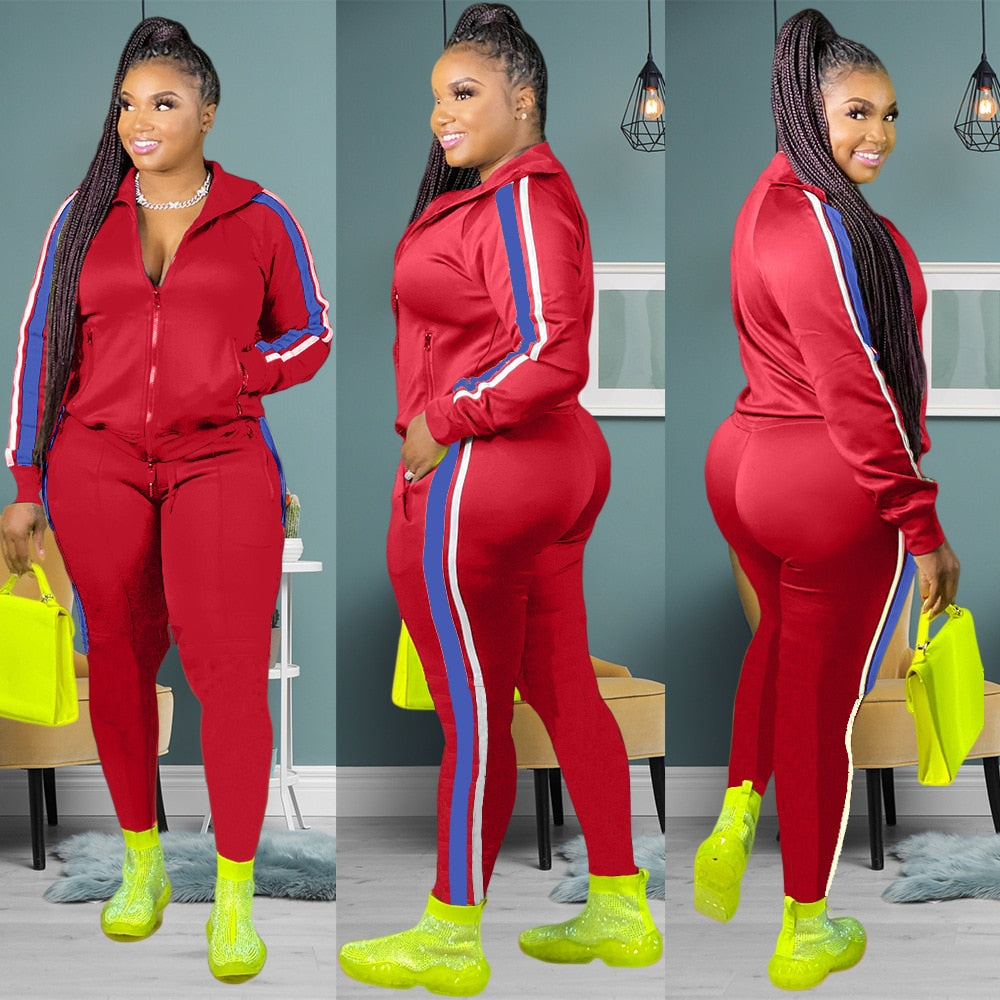 2 Piece Women Fall Clothes Sweat suit-Just4uCollectible