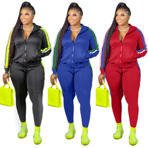 2 Piece Women Fall Clothes Sweat suit-Just4uCollectible