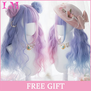 Wig - 24" Bluish Light Blue Wig