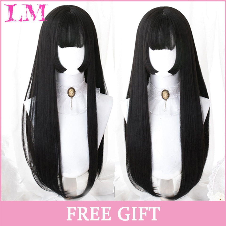 Wig - 24" Bluish Light Blue Wig