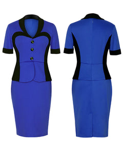 Bodycon Knee Length Office Dress