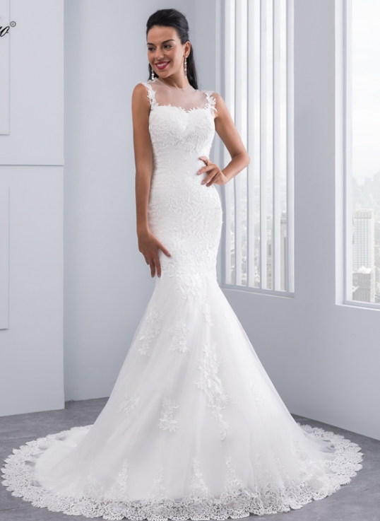 Full Length Scoop Neck Bridal Gown Affordable Wedding Dresses Find Your Dream Dress Today.