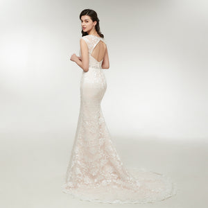 Lace Mermaid Appliques Dress