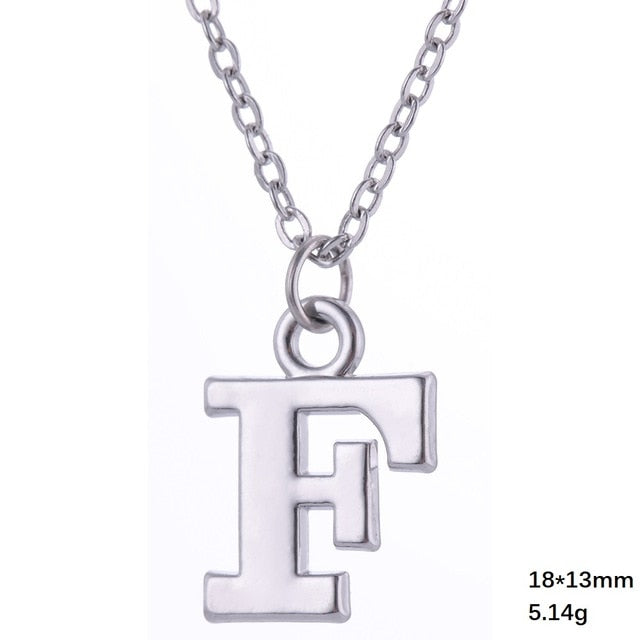 Necklace - Alphabet Letter Pendant Necklace