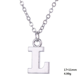 Necklace - Alphabet Letter Pendant Necklace