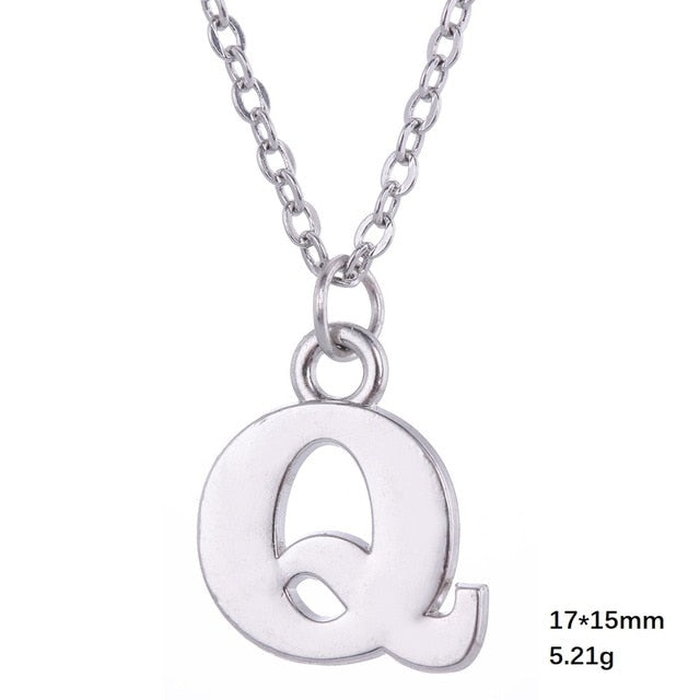 Necklace - Alphabet Letter Pendant Necklace