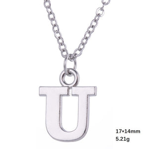 Necklace - Alphabet Letter Pendant Necklace