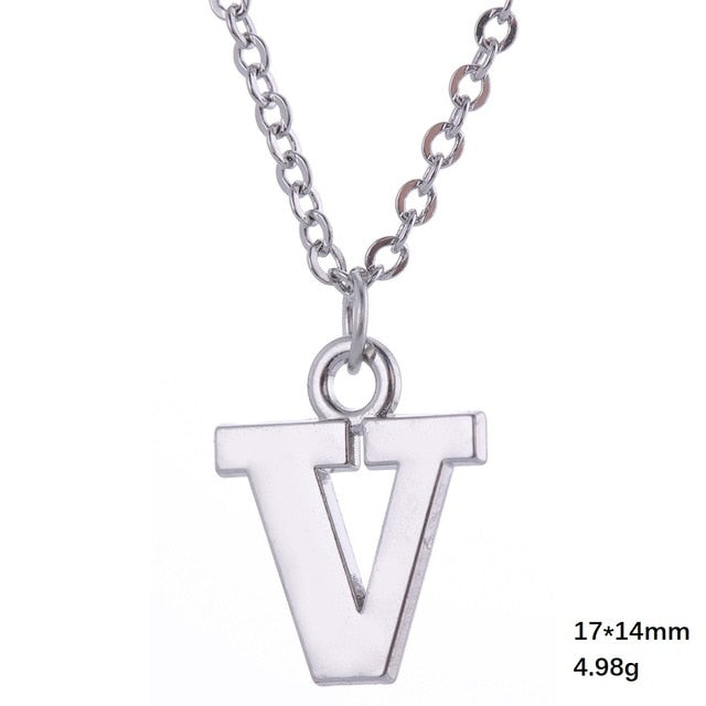 Necklace - Alphabet Letter Pendant Necklace