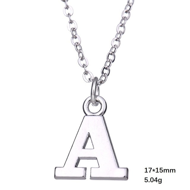 Necklace - Alphabet Letter Pendant Necklace