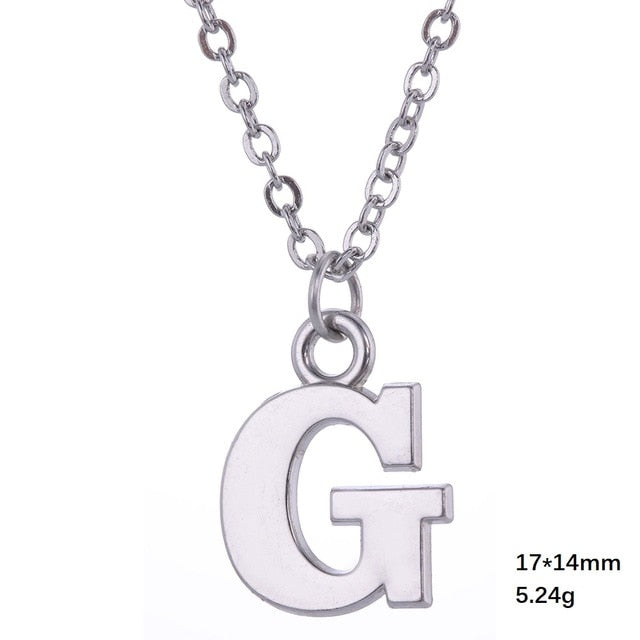 Necklace - Alphabet Letter Pendant Necklace