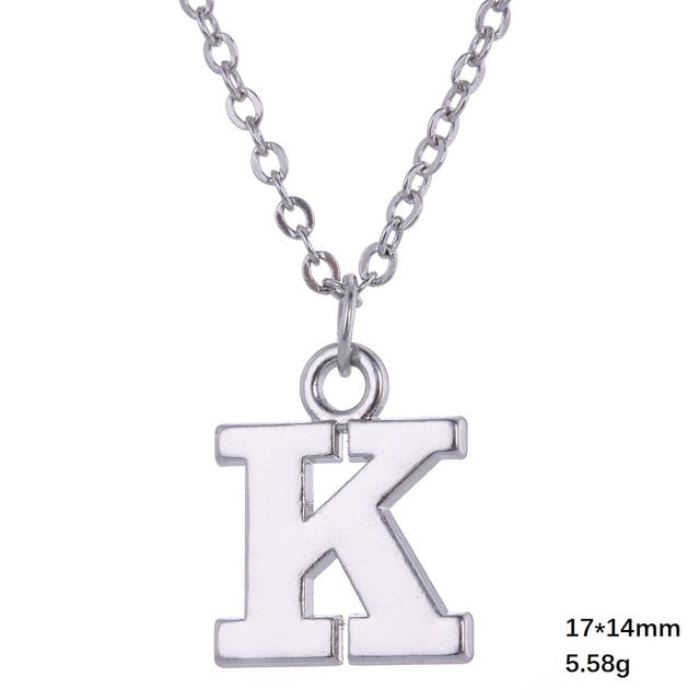 Necklace - Alphabet Letter Pendant Necklace