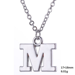 Necklace - Alphabet Letter Pendant Necklace