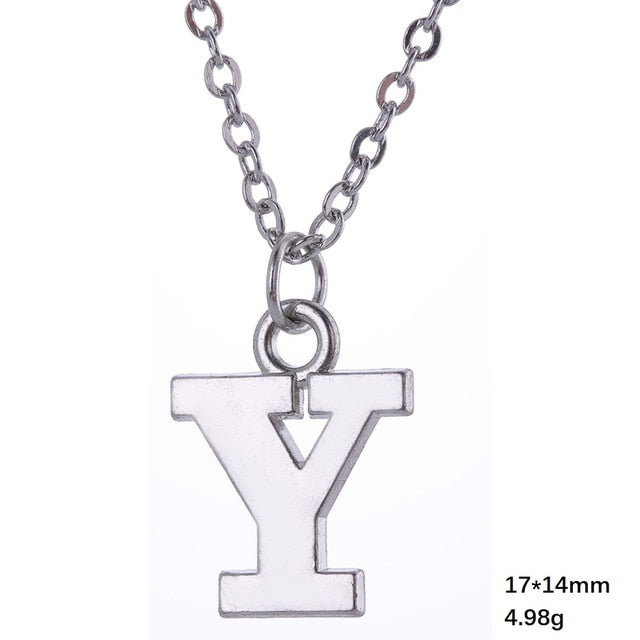 Necklace - Alphabet Letter Pendant Necklace