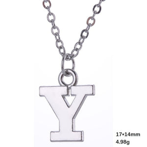 Necklace - Alphabet Letter Pendant Necklace