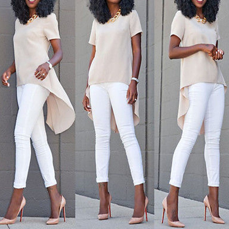 Loose Chiffon Tops