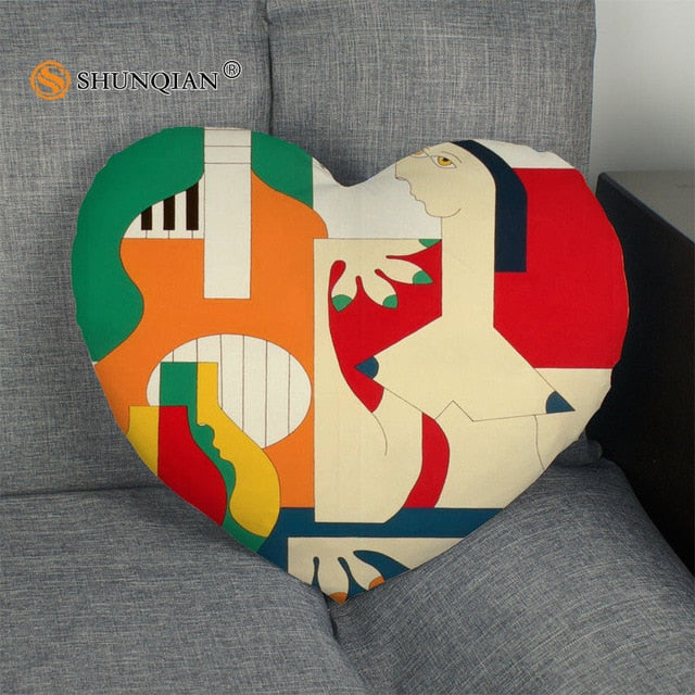 Pillow - Music art Heart Shape Pillow