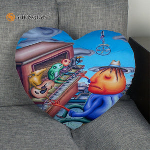 Pillow - Music art Heart Shape Pillow