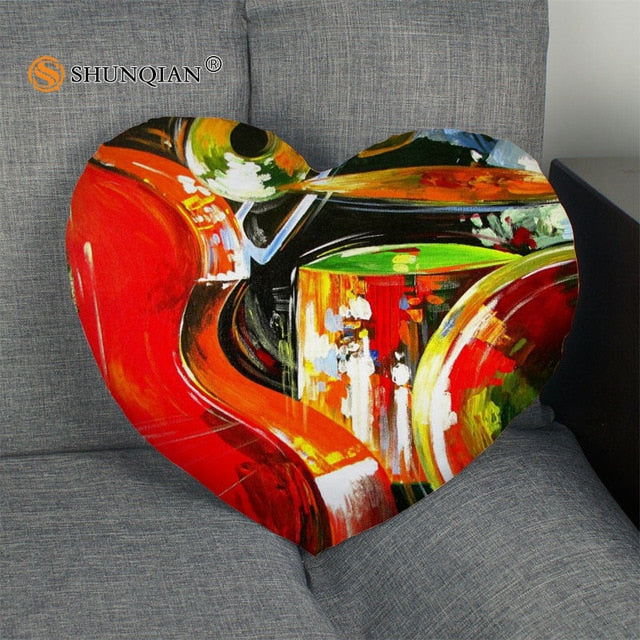 Pillow - Music art Heart Shape Pillow