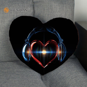 Pillow - Music art Heart Shape Pillow