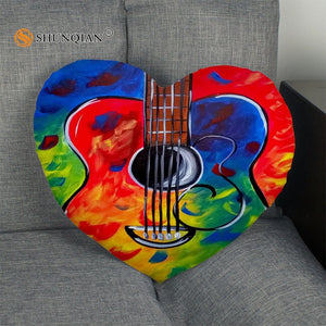 Pillow - Music art Heart Shape Pillow