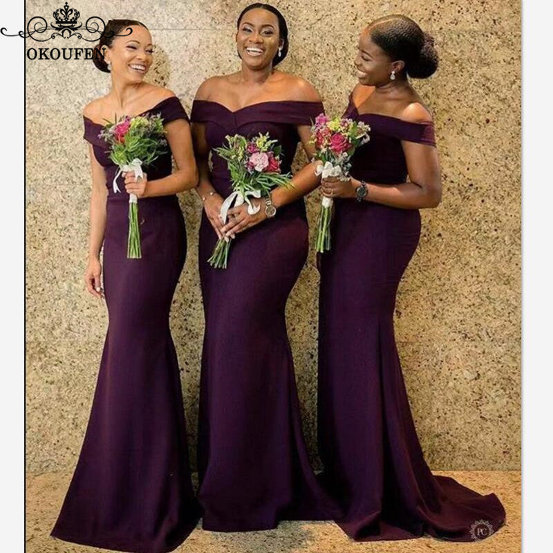 Off Shoulder Bridesmaid Dresses