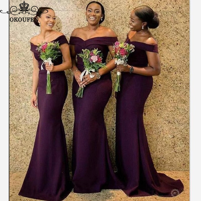 Off Shoulder Bridesmaid Dresses