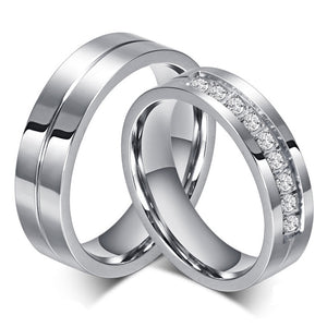 Ring - Lovers Rings for Women and Men Stainless Steel Jewelry