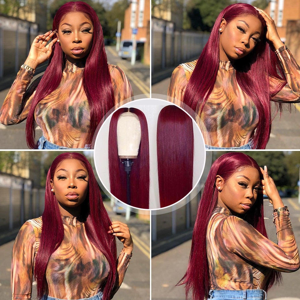 Straight Lace Front Human Hair Wigs