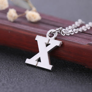 Necklace - Alphabet Letter Pendant Necklace