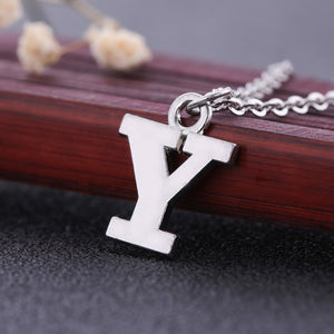 Necklace - Alphabet Letter Pendant Necklace