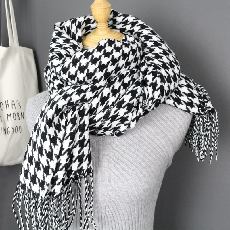 Winter thick fashion soft warm lady scarfs