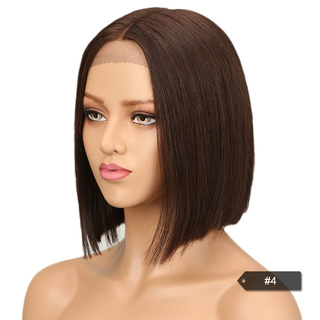 Wig - Sleek Human Hair Lace Wigs