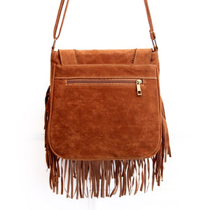 Leather Hollow Bohemian Bag