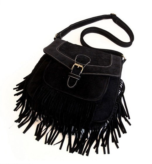 Leather Hollow Bohemian Bag